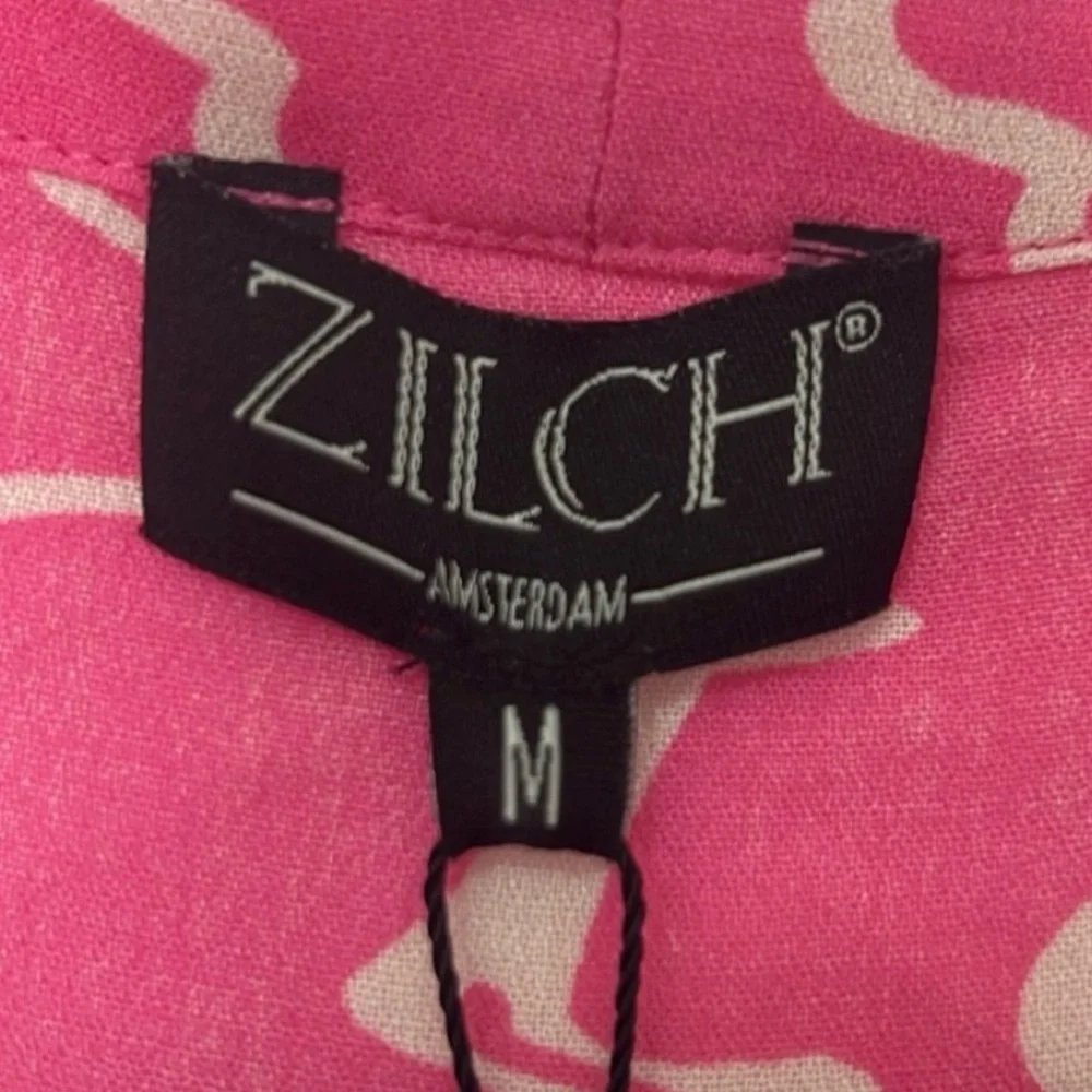 NWT $220 ZILCH Amsterdam Vibrant Pink Rayon Midi Dress - Picture 2 of 6